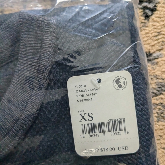 Anthropologie We the Free Top Mikah Layering Cuff Black Combo XS - Picture 6 of 9